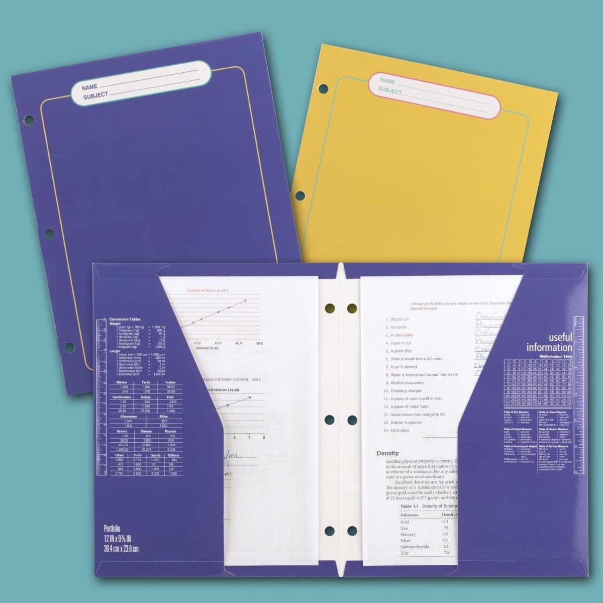 Mead Trapper Keeper Binder, Retro Design, 1 Inch Binder with Folders and Pockets, Holds 8 - 1/2" x 11" Paper, Shapes (260038CQ1 - ECM) - Throwback Paradise