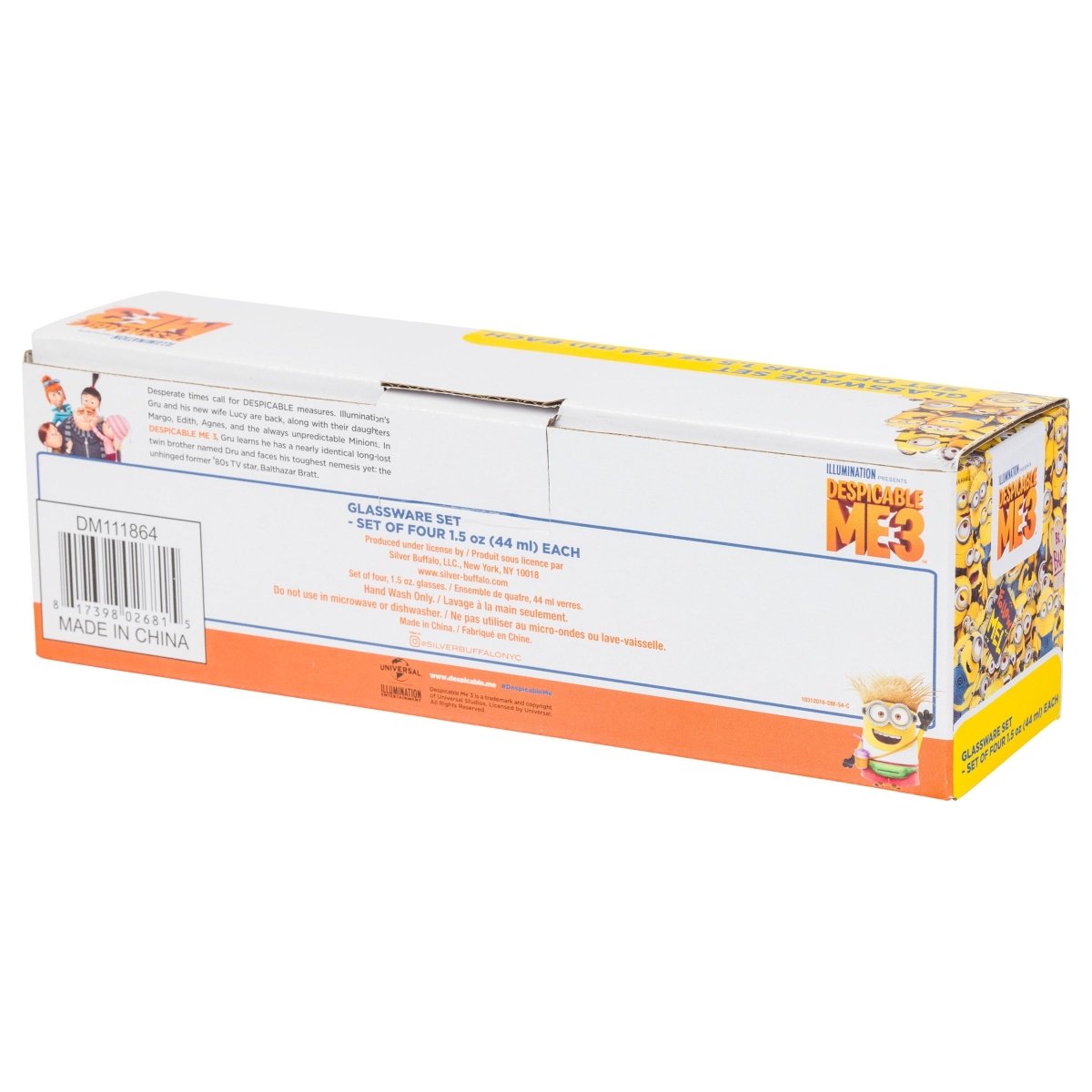 Silver Buffalo Nickelodeon Retro Featuring Rocko, Angelica, Stimpy, and Arnold 4 Pack Mini Glass Set, 1.5 Ounces - Throwback Paradise