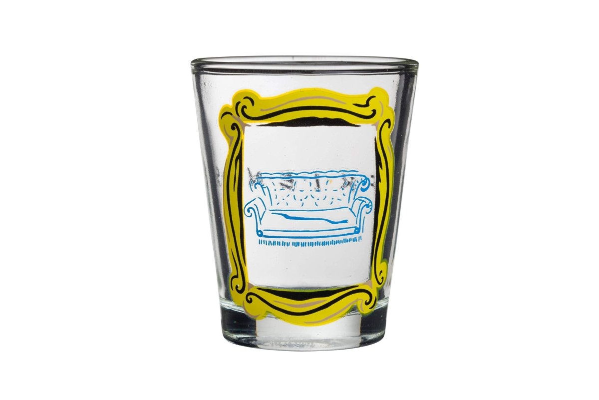 Silver Buffalo Nickelodeon Retro Featuring Rocko, Angelica, Stimpy, and Arnold 4 Pack Mini Glass Set, 1.5 Ounces - Throwback Paradise