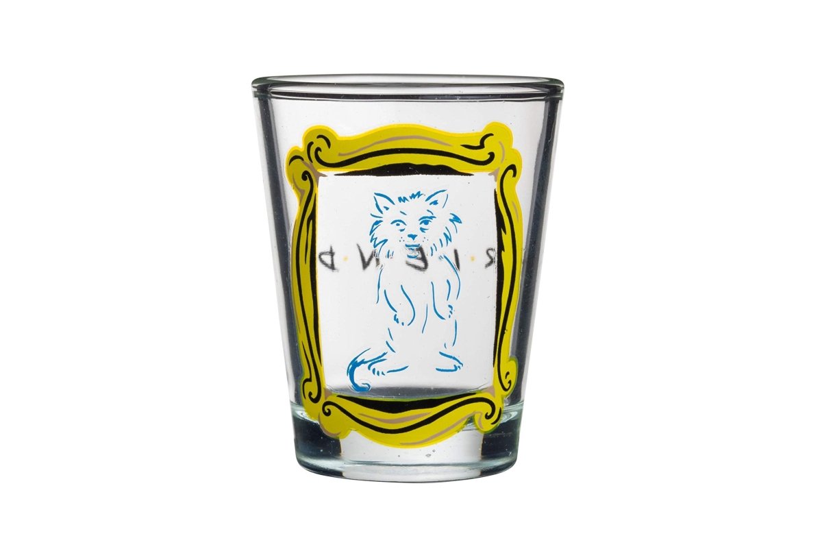 Silver Buffalo Nickelodeon Retro Featuring Rocko, Angelica, Stimpy, and Arnold 4 Pack Mini Glass Set, 1.5 Ounces - Throwback Paradise