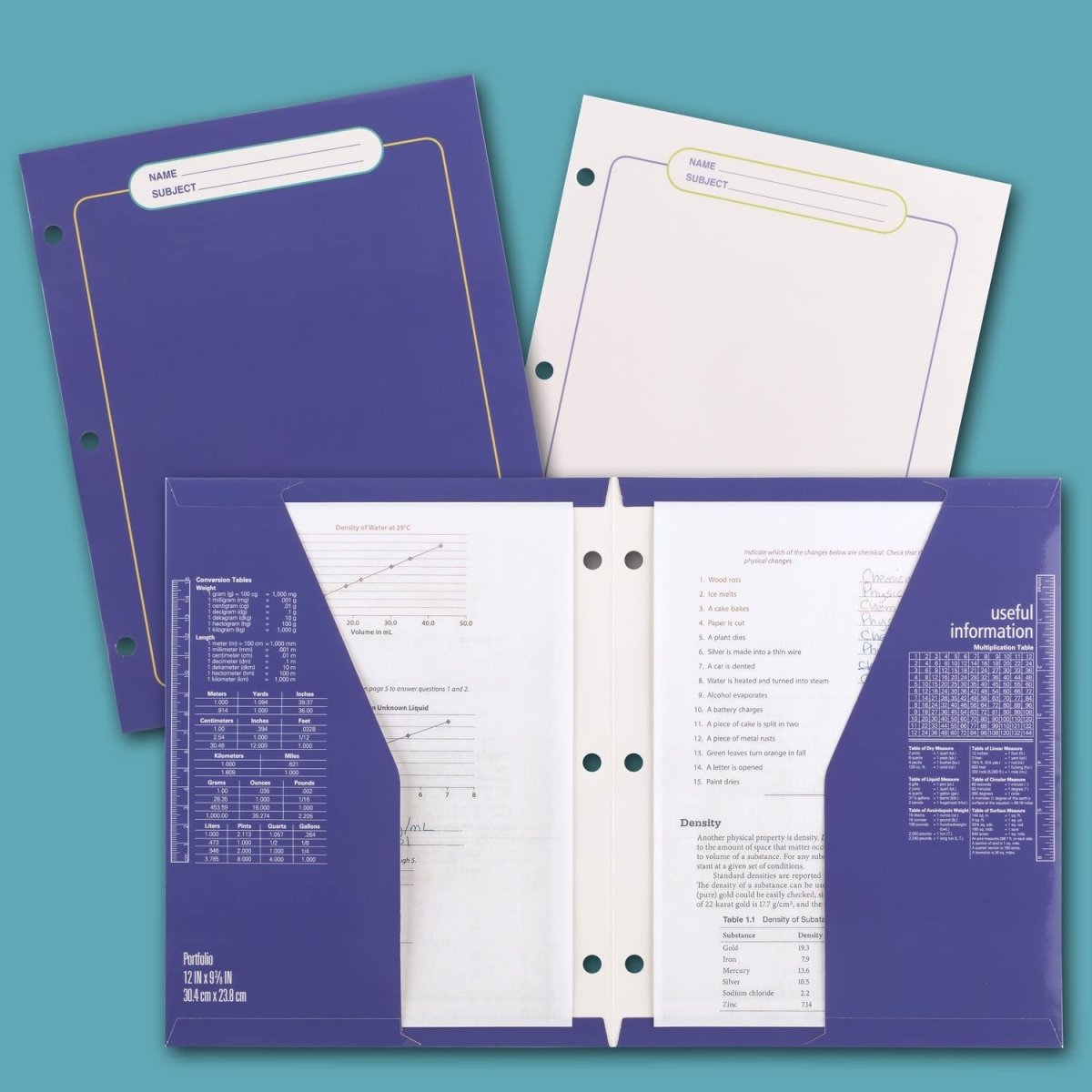 Mead Trapper Keeper Binder, Retro Design, 1 Inch Binder with Folders and Pockets, Holds 8 - 1/2" x 11" Paper, Shapes (260038CQ1 - ECM) - Throwback Paradise