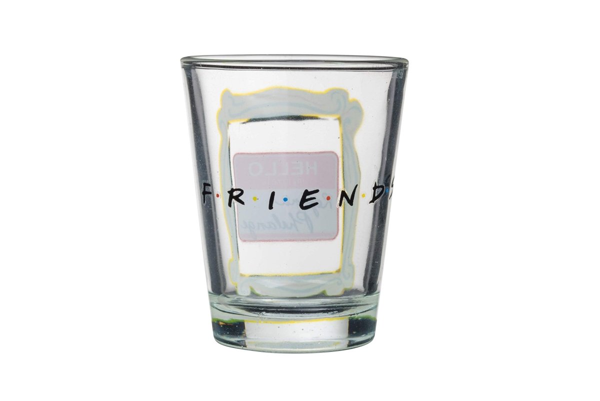 Silver Buffalo Nickelodeon Retro Featuring Rocko, Angelica, Stimpy, and Arnold 4 Pack Mini Glass Set, 1.5 Ounces - Throwback Paradise