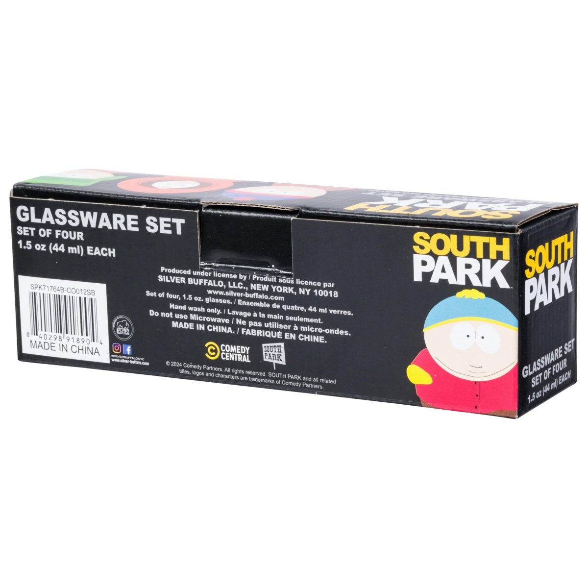 Silver Buffalo Nickelodeon Retro Featuring Rocko, Angelica, Stimpy, and Arnold 4 Pack Mini Glass Set, 1.5 Ounces - Throwback Paradise