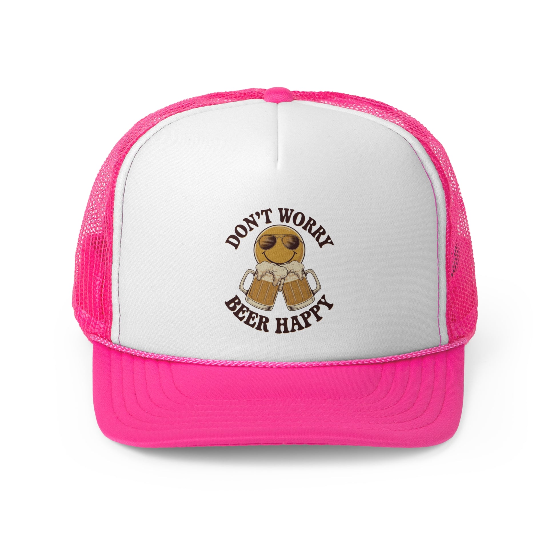 Beer Happy - Retro Trucker Cap - Throwback Paradise