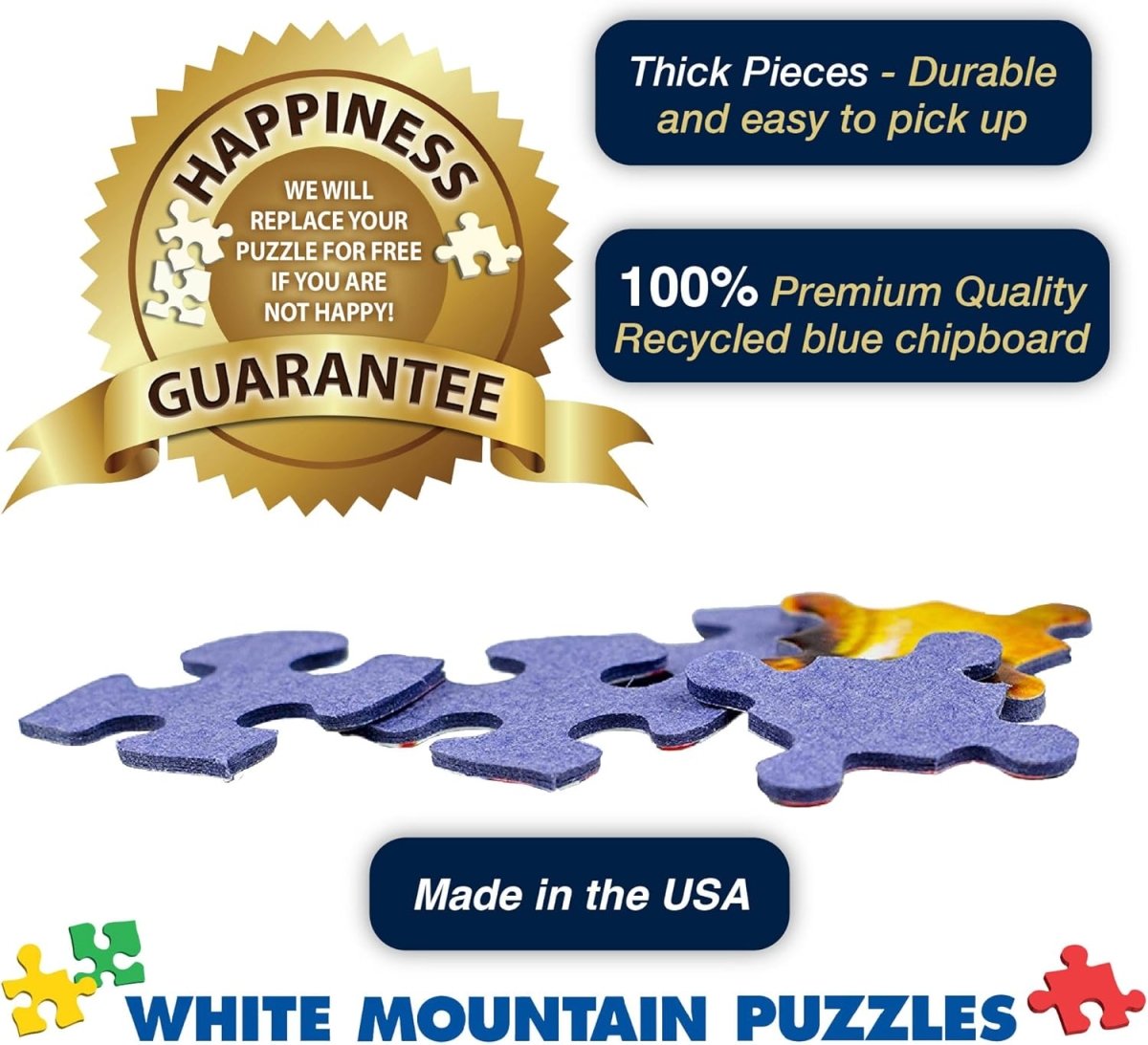 White Mountain Puzzles The Movies - 1000 Piece Jigsaw Puzzle - Throwback Paradise