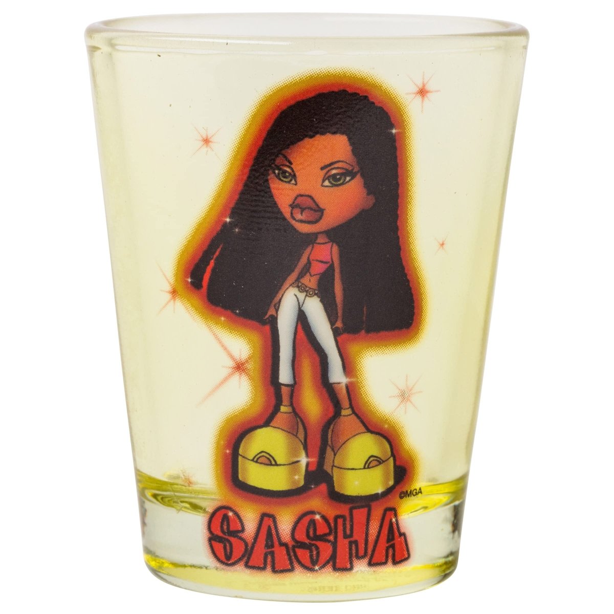 Silver Buffalo Nickelodeon Retro Featuring Rocko, Angelica, Stimpy, and Arnold 4 Pack Mini Glass Set, 1.5 Ounces - Throwback Paradise