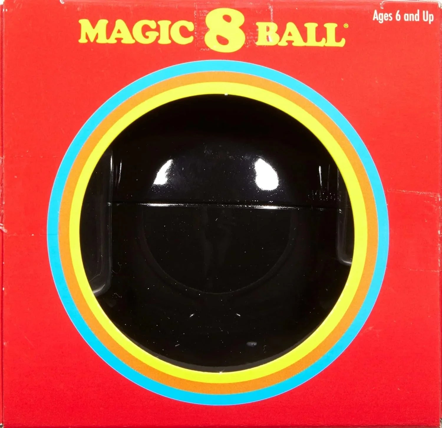 Mattel Games Magic 8 Ball Novelty Fortune - Telling Toy, Retro Look for Kids, Grown - Ups, Families, Parties & Travel (Amazon Exclusive) - Throwback Paradise