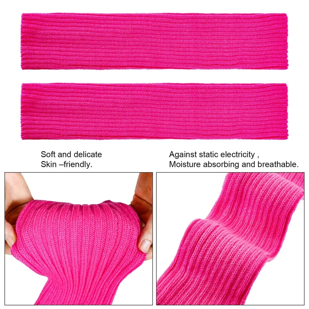 Syhood 80s Women Neon Leg Warmers Knit Ribbed Leg Warmer for Party Accessories - Throwback Paradise