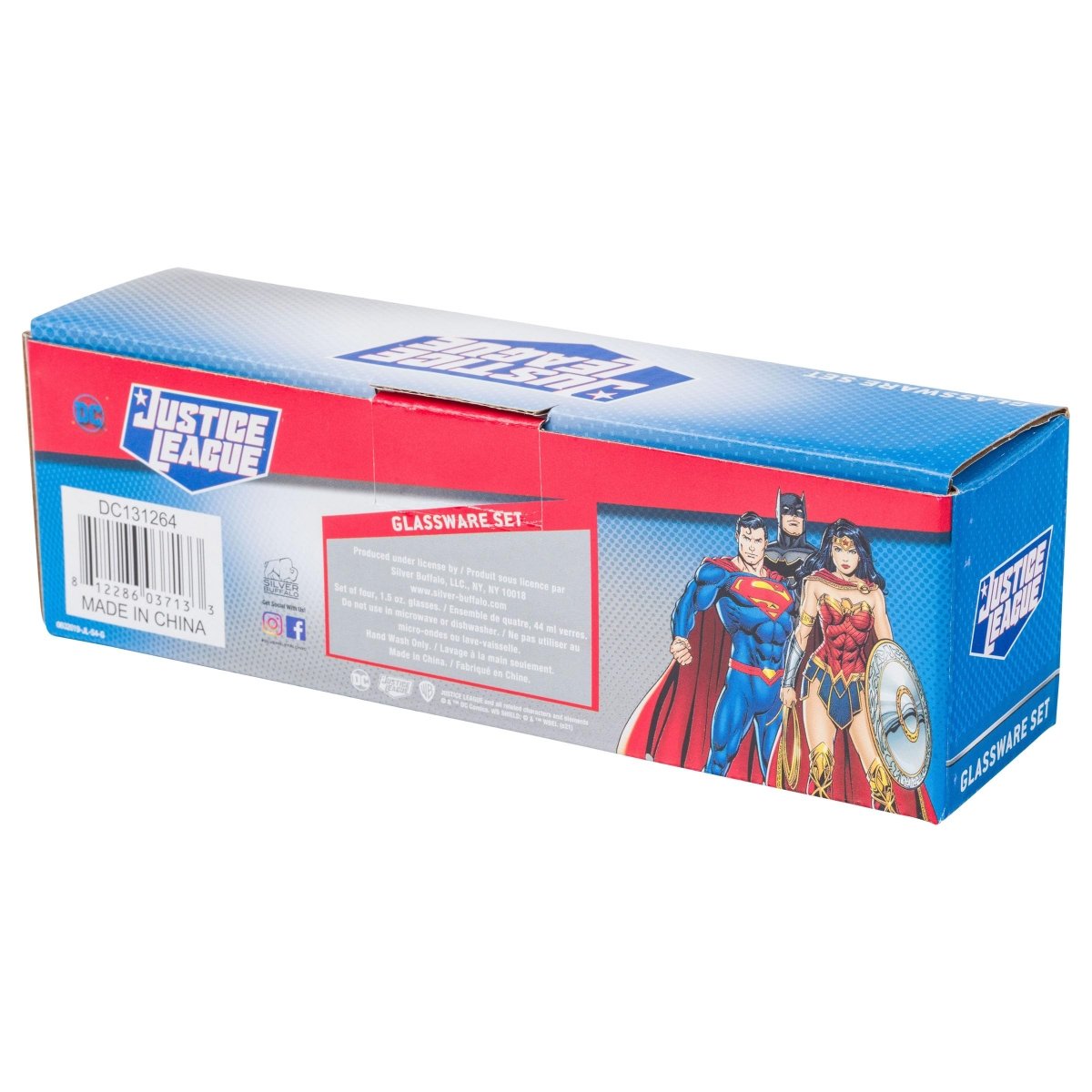 Silver Buffalo Nickelodeon Retro Featuring Rocko, Angelica, Stimpy, and Arnold 4 Pack Mini Glass Set, 1.5 Ounces - Throwback Paradise