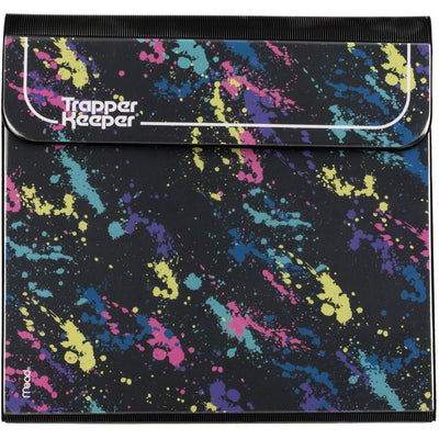 Mead Trapper Keeper Binder, Retro Design, 1 Inch Binder with Folders and Pockets, Holds 8 - 1/2" x 11" Paper, Shapes (260038CQ1 - ECM) - Throwback Paradise
