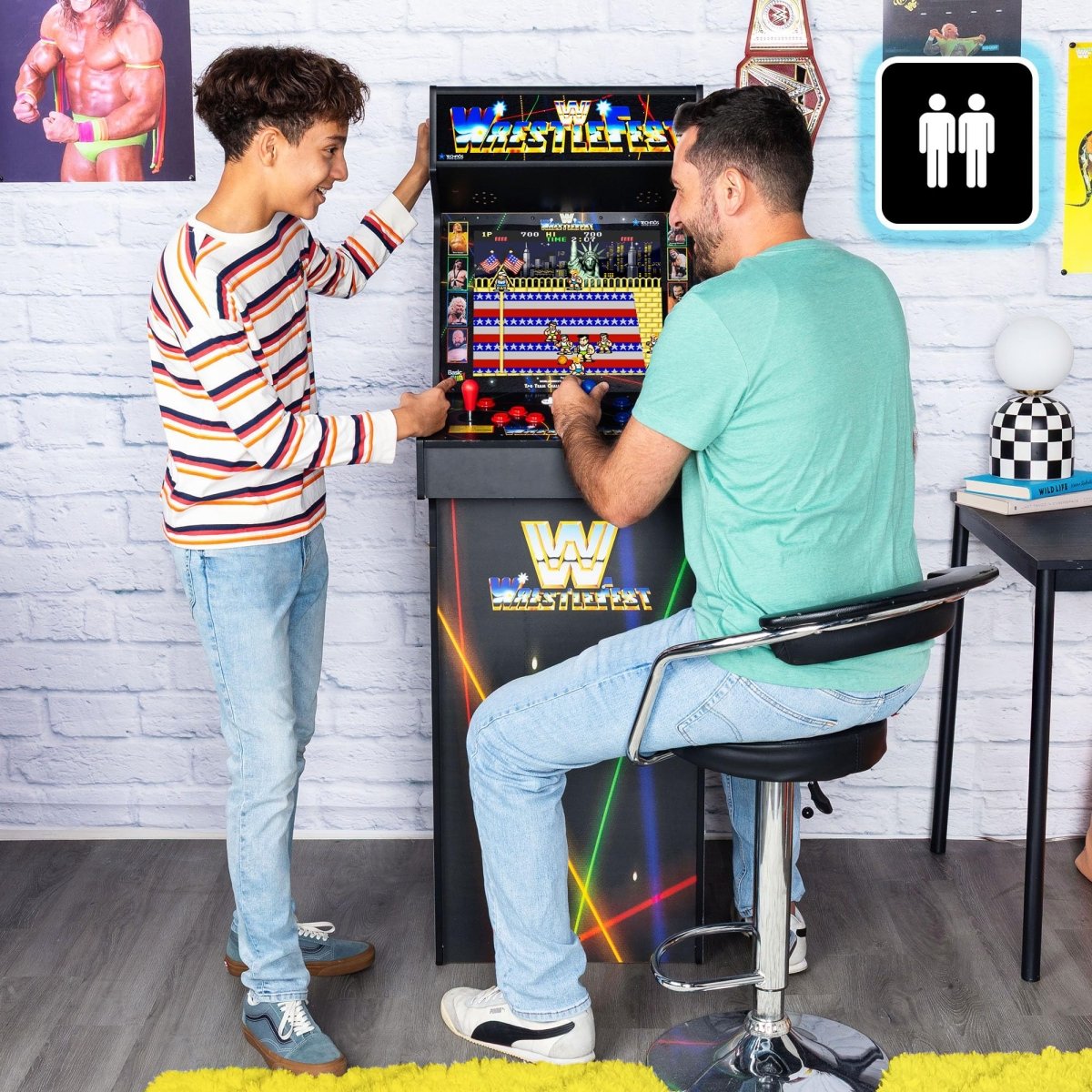 Arcade Classics - Atari Centipede Ultra Series Game Machine, 40 Games, 17" Liquid Crystal Screen - Indoor Cabinet, Retro, Gaming Console, Basement Decoration, Man Cave - Throwback Paradise