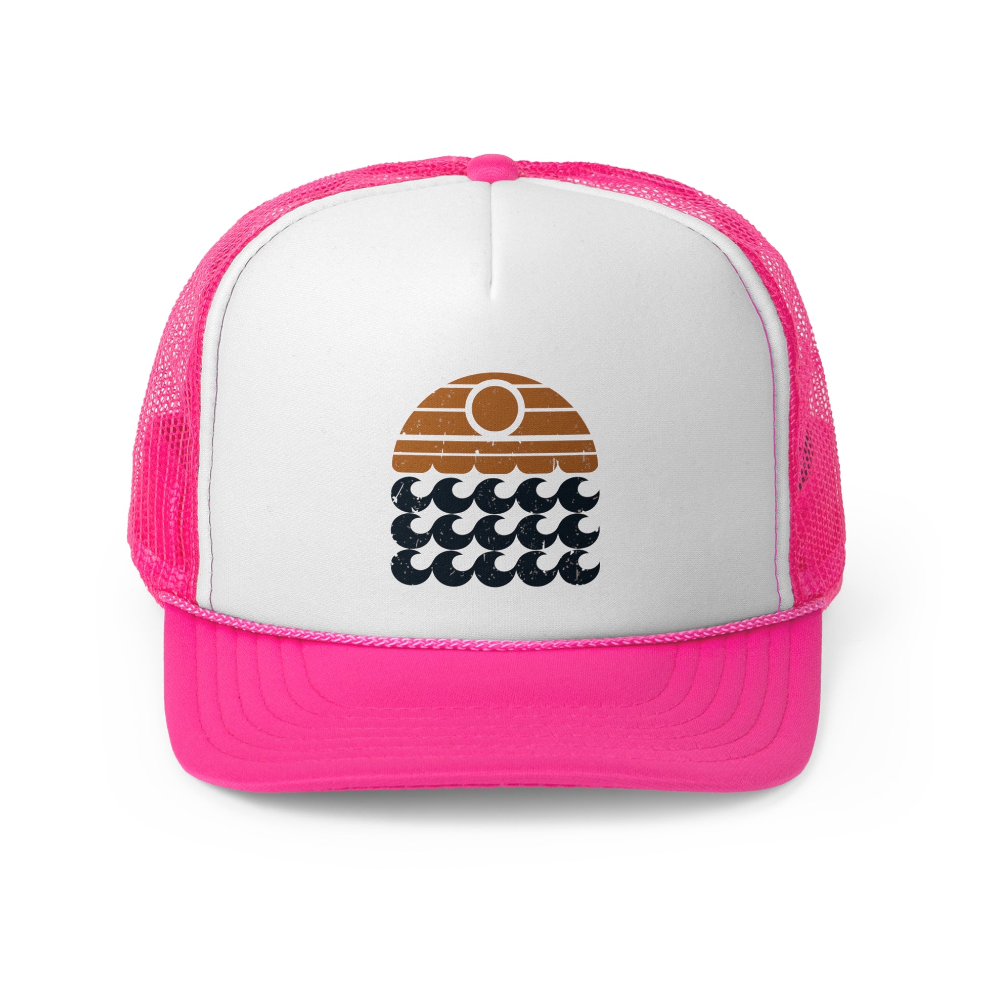 Sunset Swell - Retro Trucker Cap - Throwback Paradise