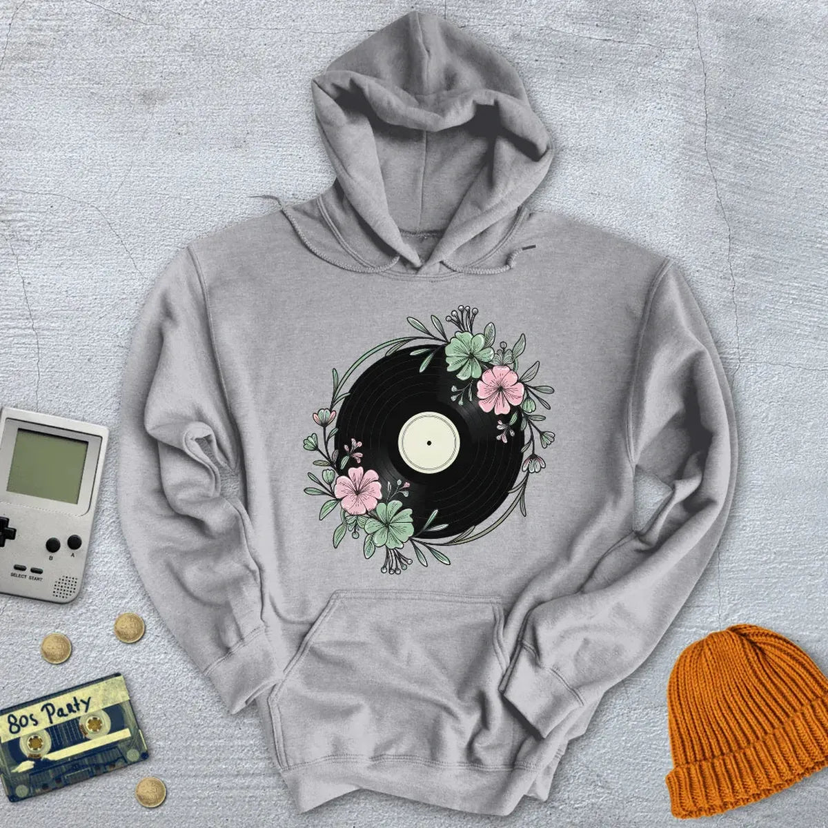 Flower Record - Hoodie