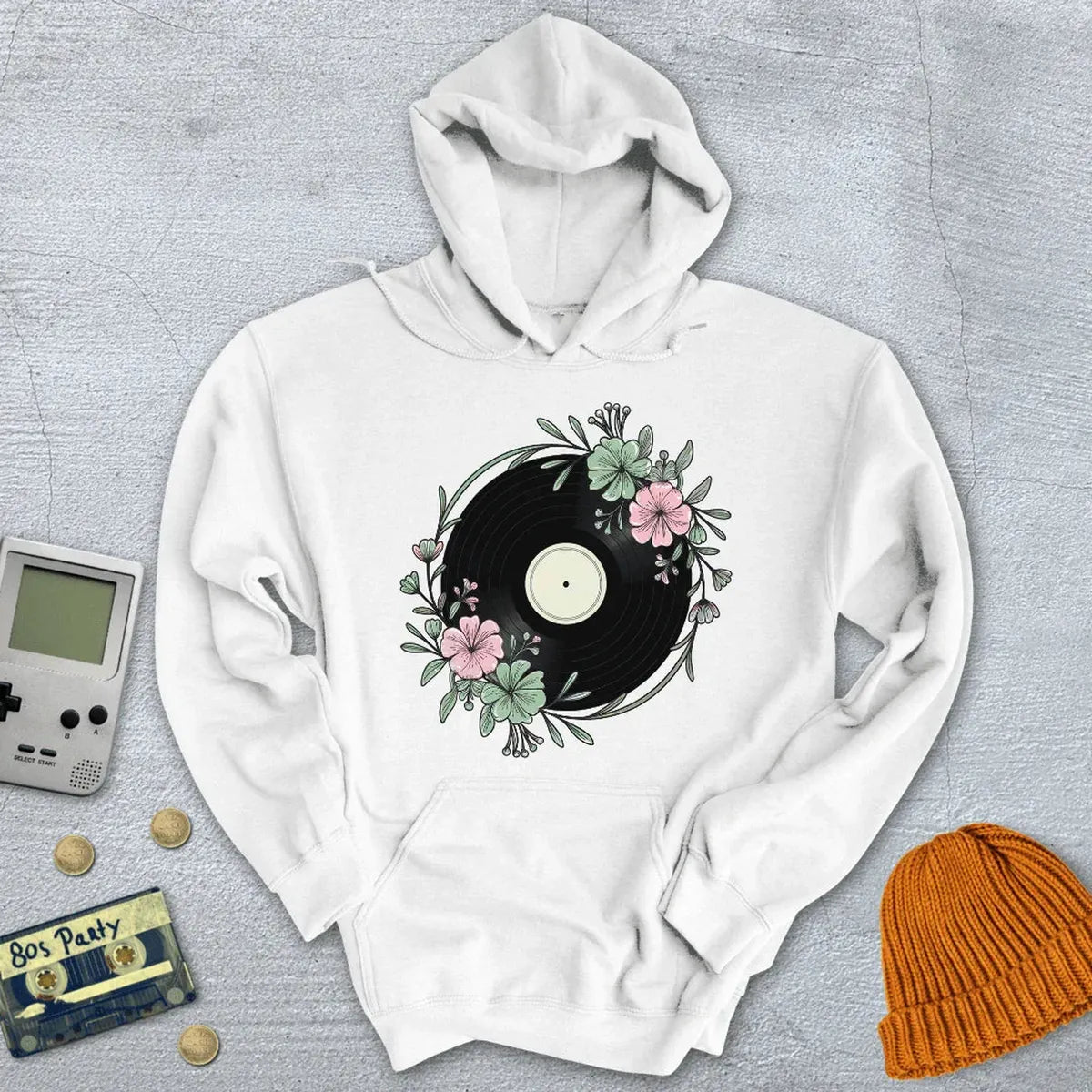 Flower Record - Hoodie
