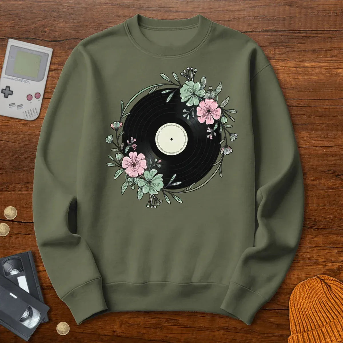 Flower Record - Sweatshirt