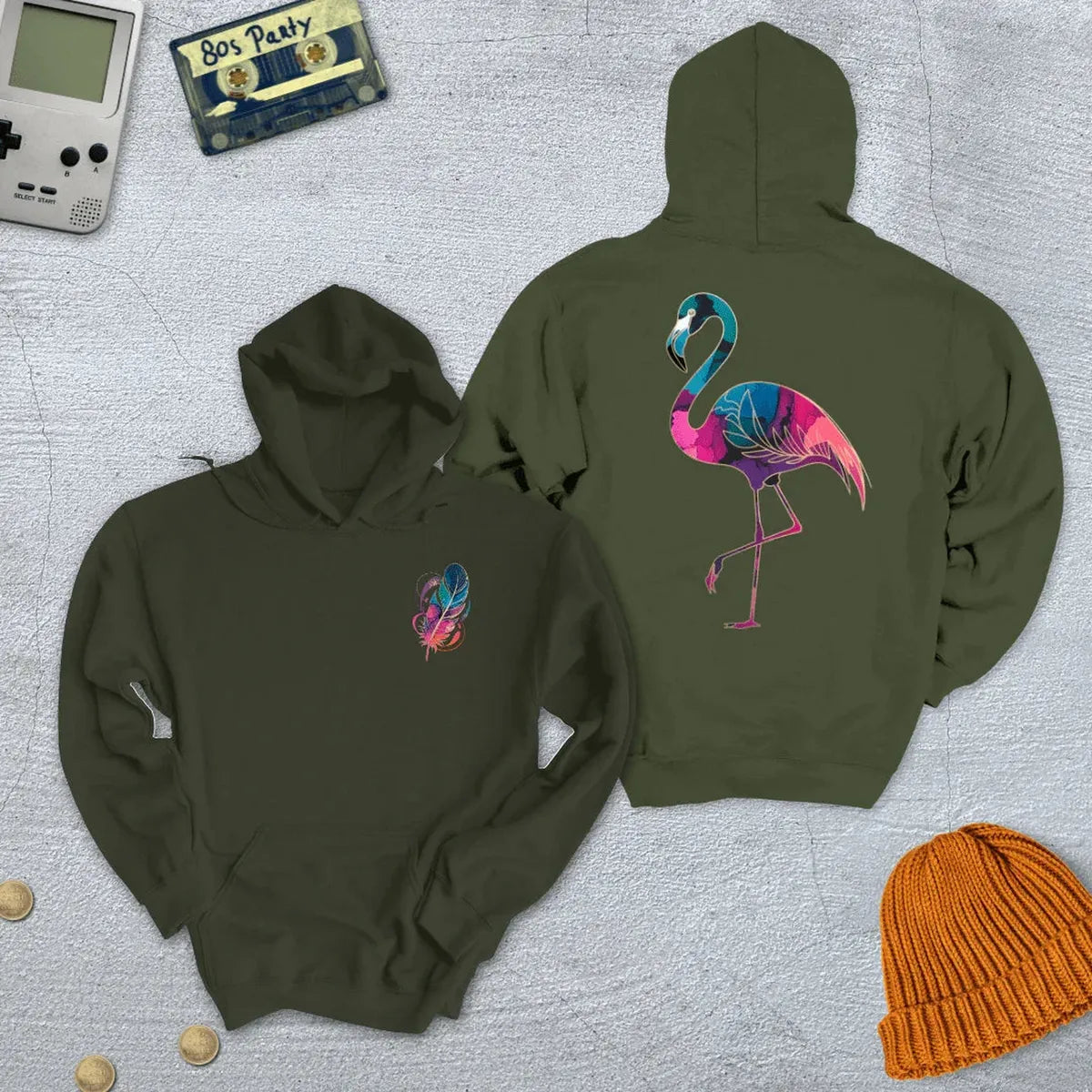 Gradient Flamingo - Hoodie