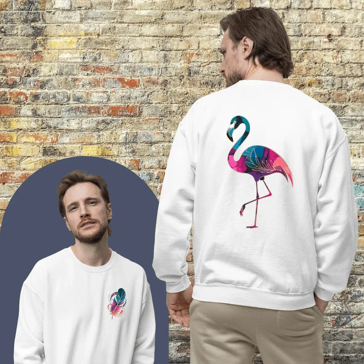 Gradient Flamingo - Sweatshirt