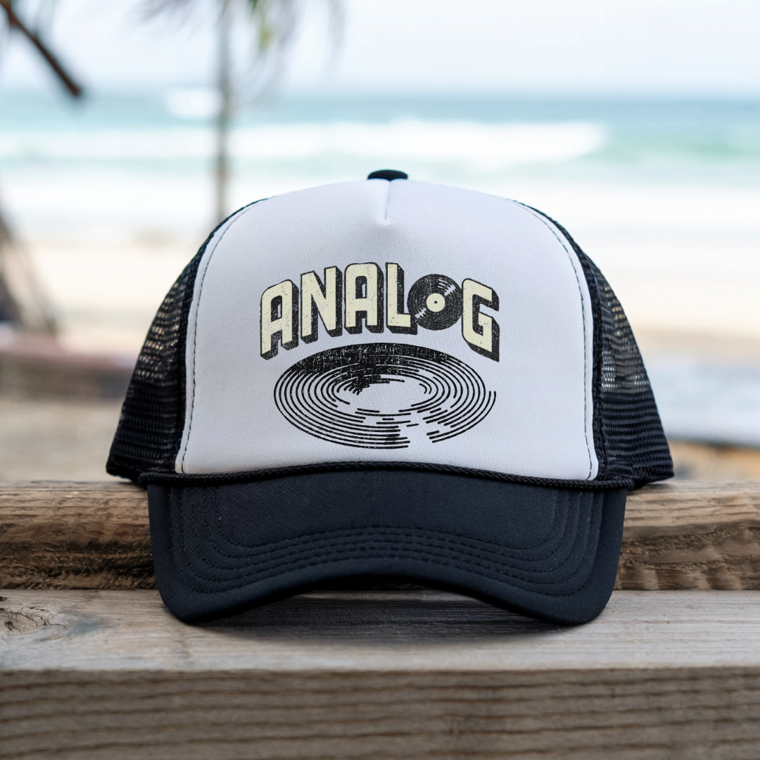 Printify Hats Black / One size Analog - Trucker Hat