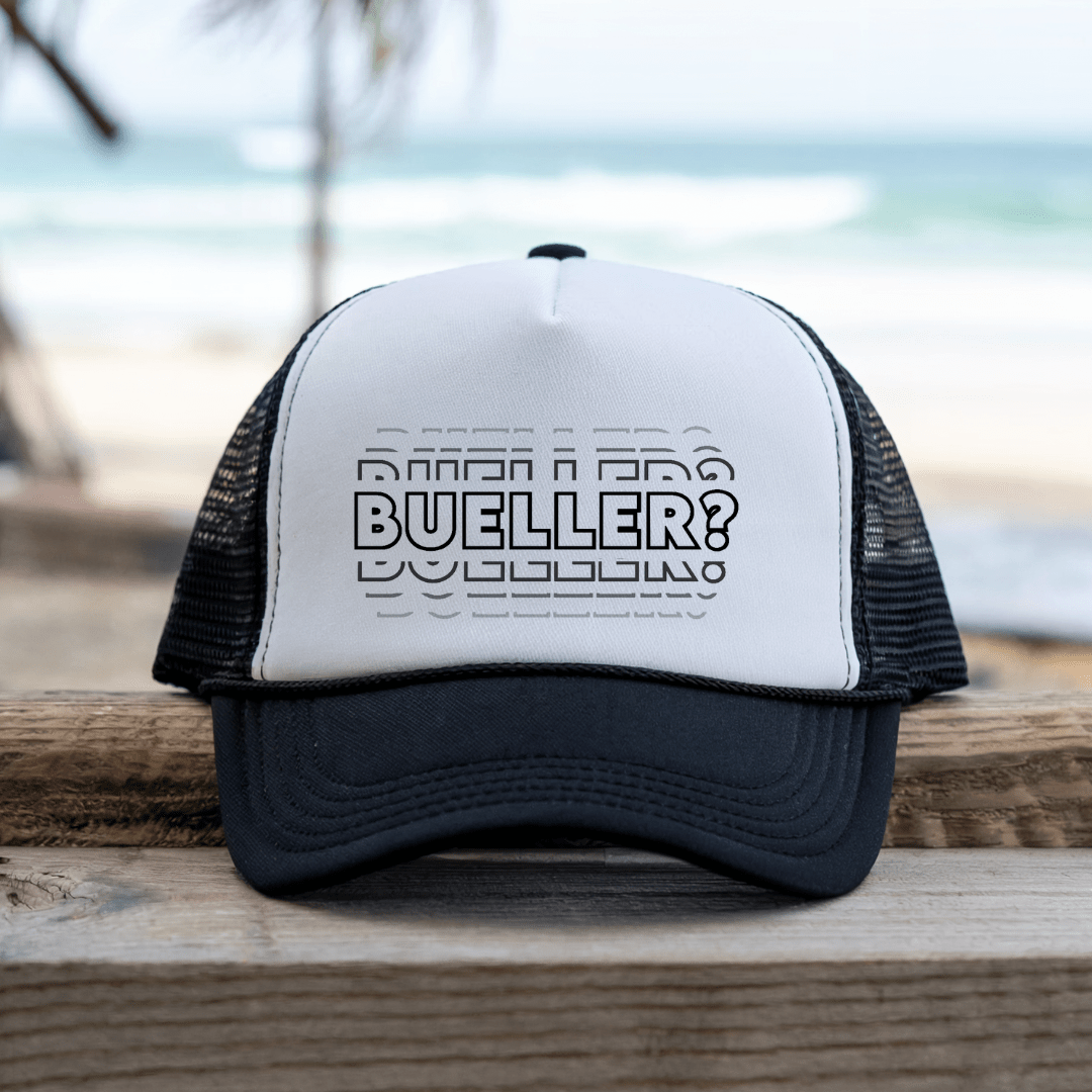 Printify Hats Black / One size Bueller - Trucker Hat
