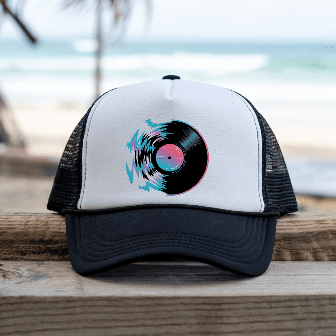 Printify Hats Black / One size Electric Metal - Trucker Hat