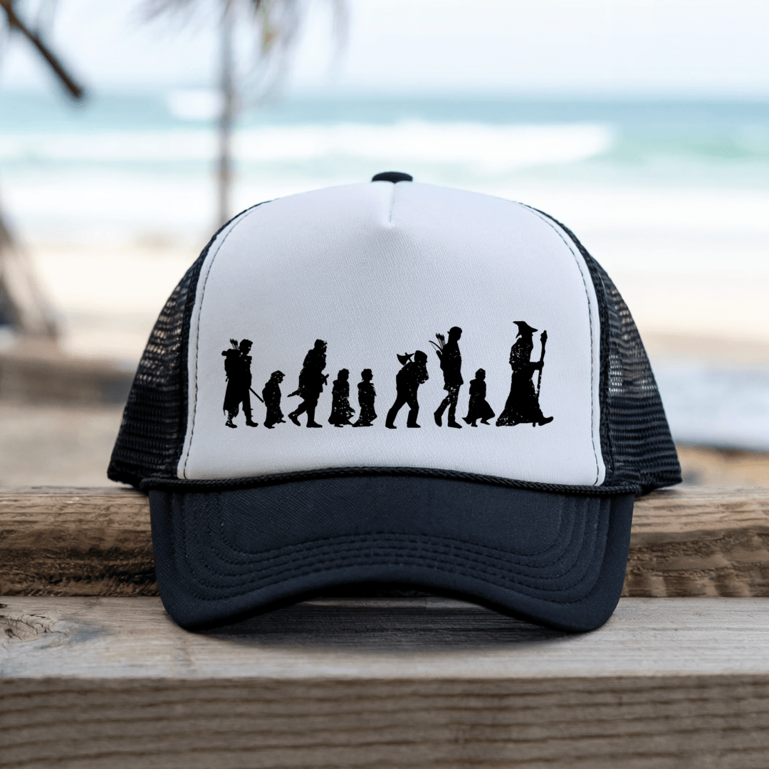 Printify Hats Black / One size Fellowship - Trucker Hat