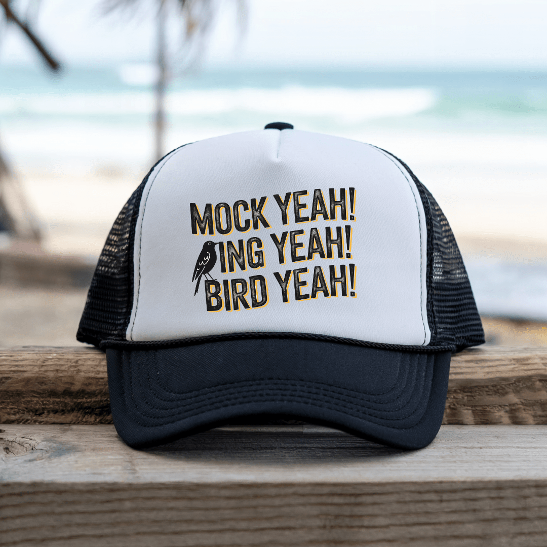 Printify Hats Black / One size Mocking Bird - Trucker Hat