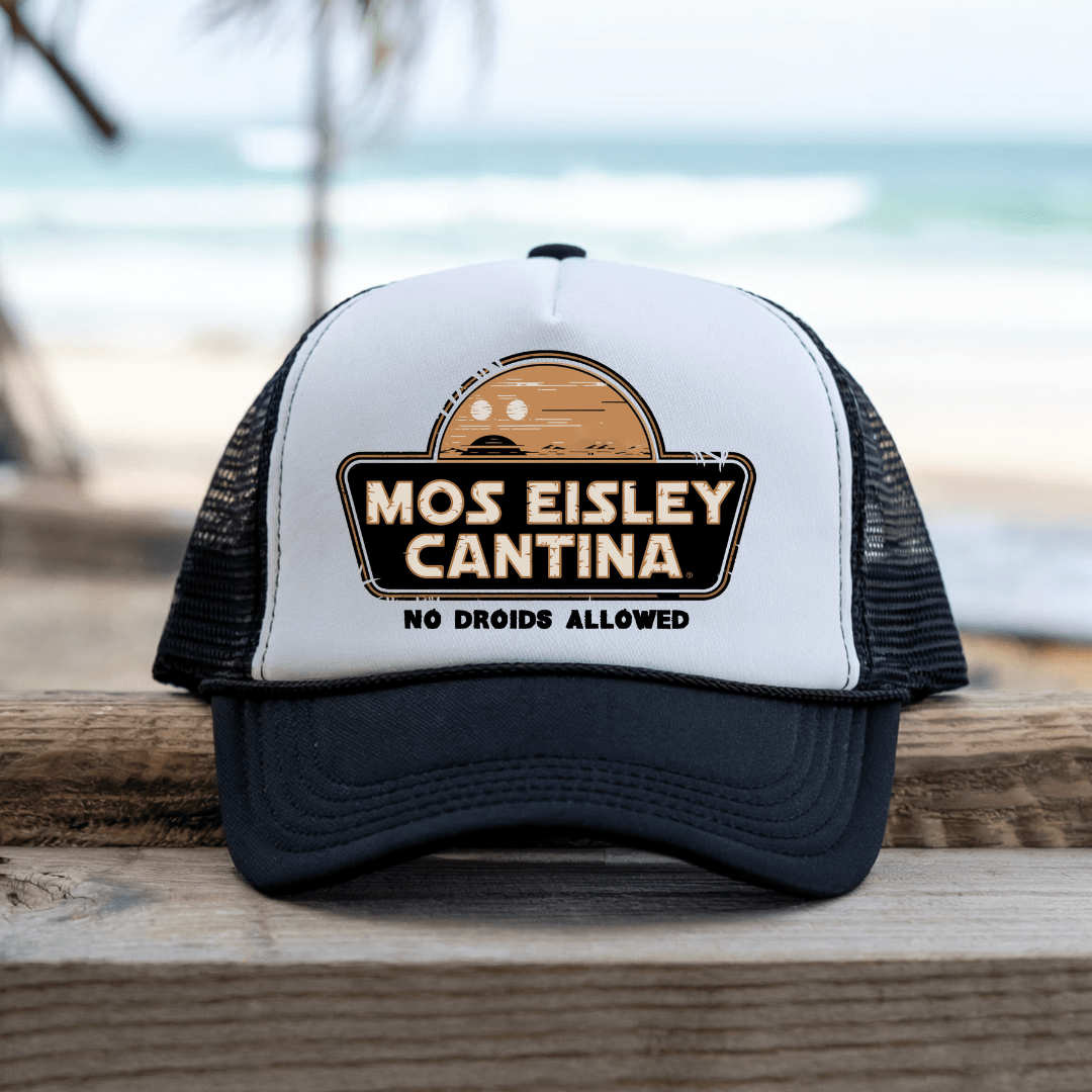 Printify Hats Black / One size Mos Eisley - Trucker Hat