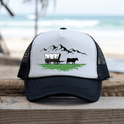 Printify Hats Black / One size Oregon Trail - Trucker Hat