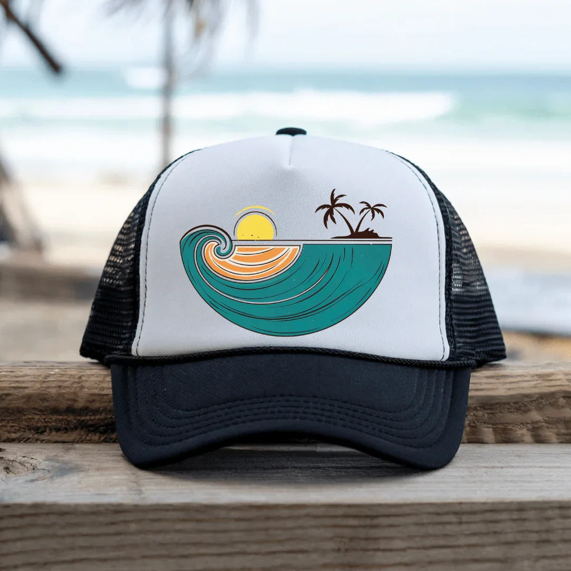 Retro Tropical Bliss - Trucker Hat
