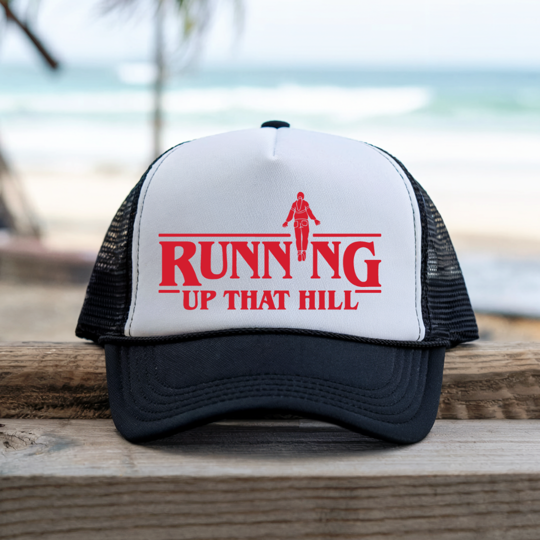 Printify Hats Black / One size Running up that Hill - Trucker Hat