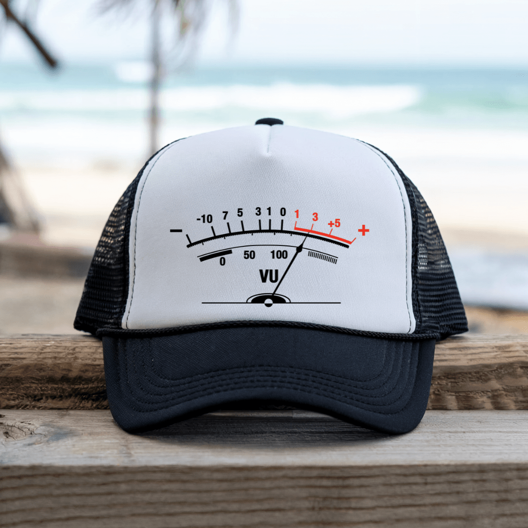 Printify Hats Black / One size VU Meter - Trucker Hat