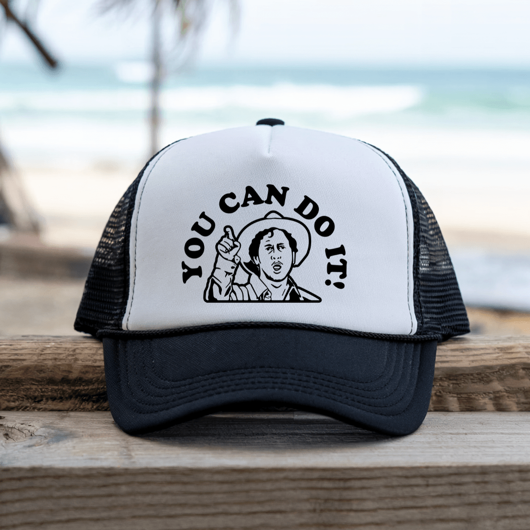 Printify Hats Black / One size You Can Do it - Trucker Hat