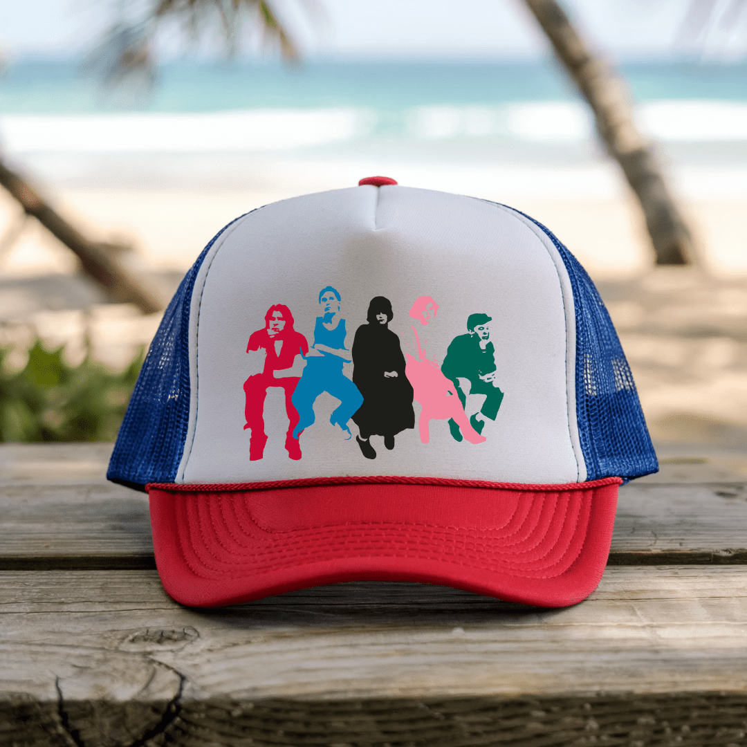 Printify Hats Blue/Red / One size breakfast - Trucker Hat