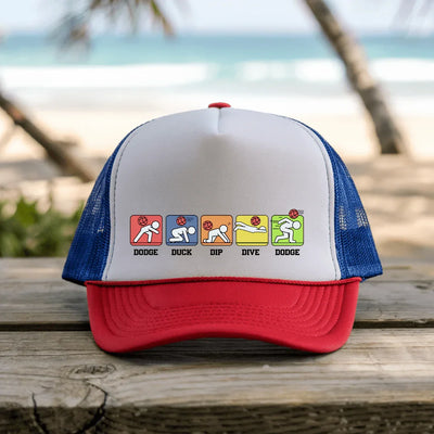 DodgeBall - Trucker Hat - Throwback Paradise