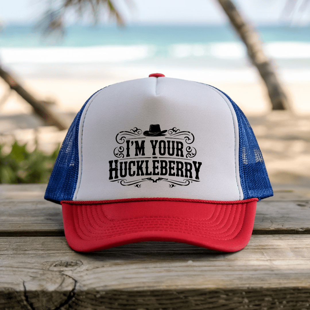 Printify Hats Blue/Red / One size Huckleberry - Trucker Hat