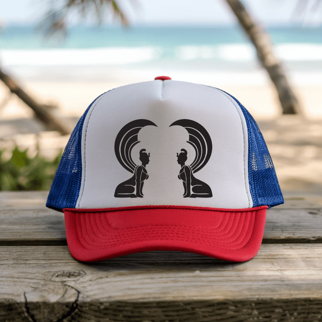 Printify Hats Blue/Red / One size Oracle - Trucker Hat