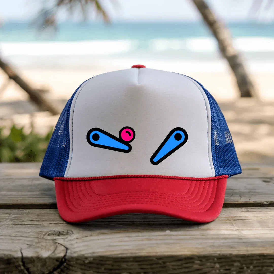 pinball - Trucker Hat - Throwback Paradise