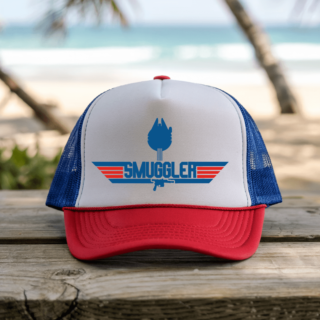 Printify Hats Blue/Red / One size Top Smuggler - Trucker Hat