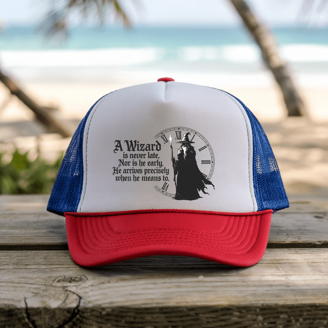 Wizard never late - Trucker Hat - Throwback Paradise