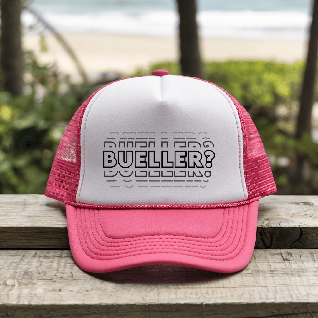 Printify Hats Pink / One size Bueller - Trucker Hat