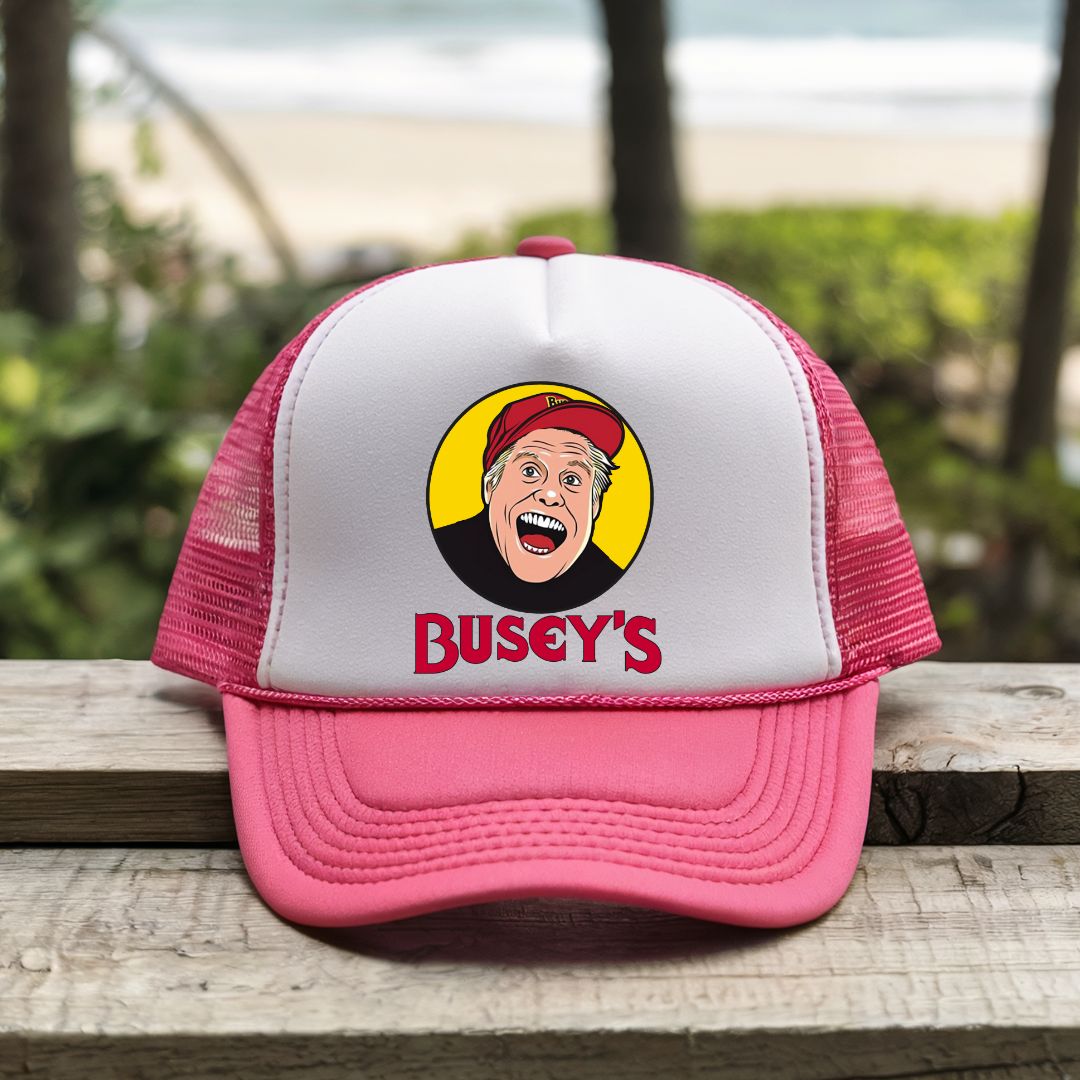 Printify Hats Pink / One size Busey's - Trucker Hat