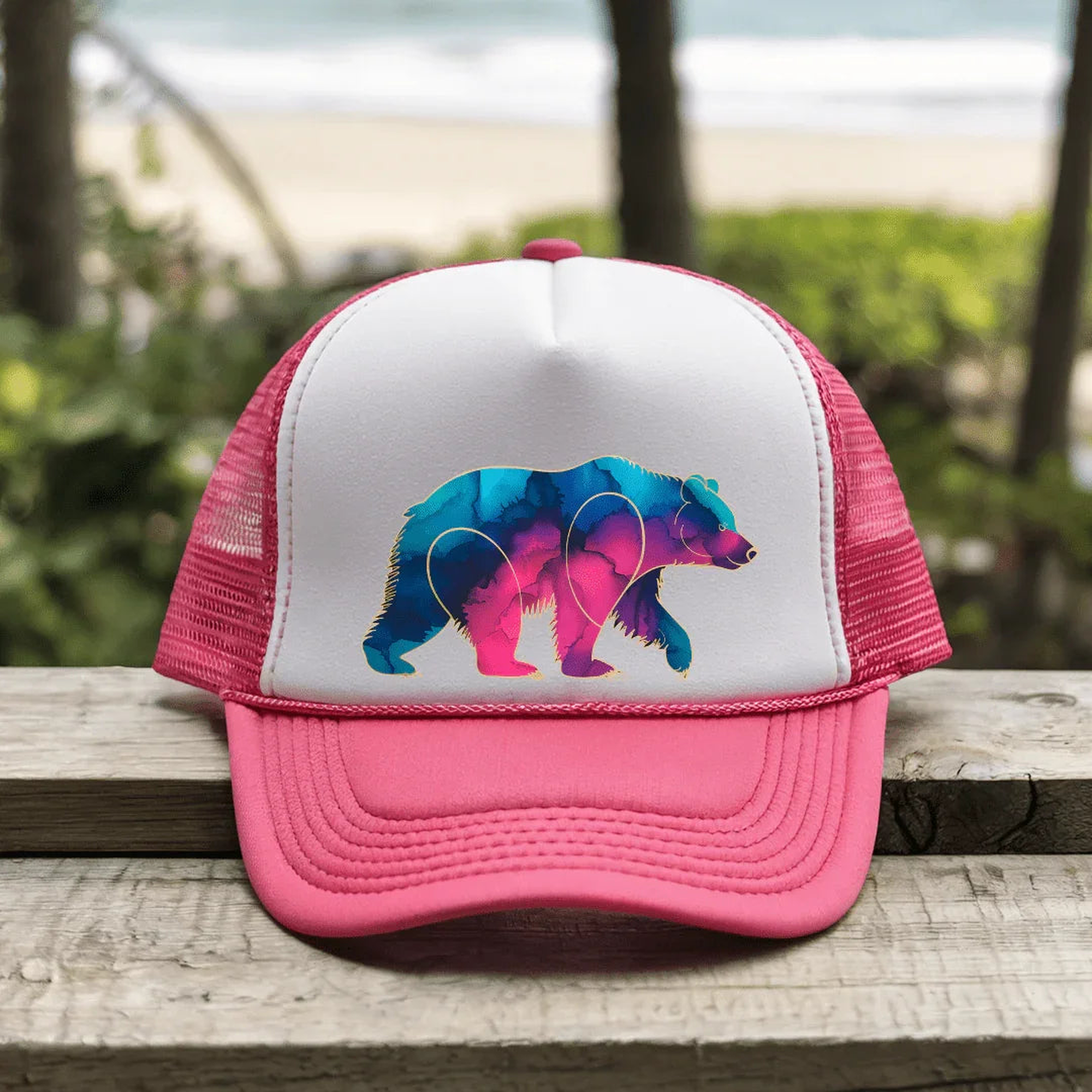 Gradient Grizzly - Trucker Hat