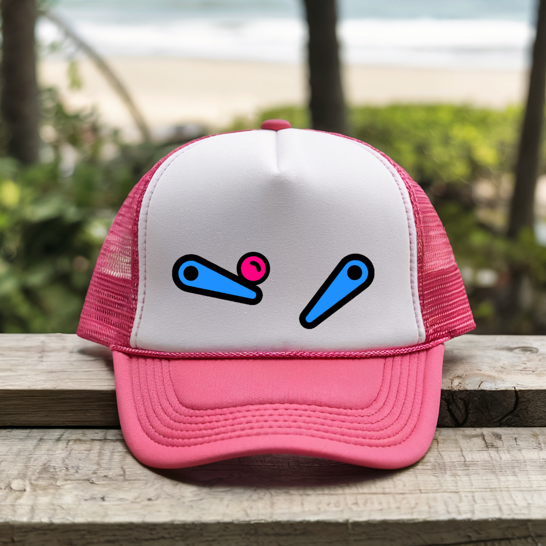 Printify Hats Pink / One size pinball - Trucker Hat