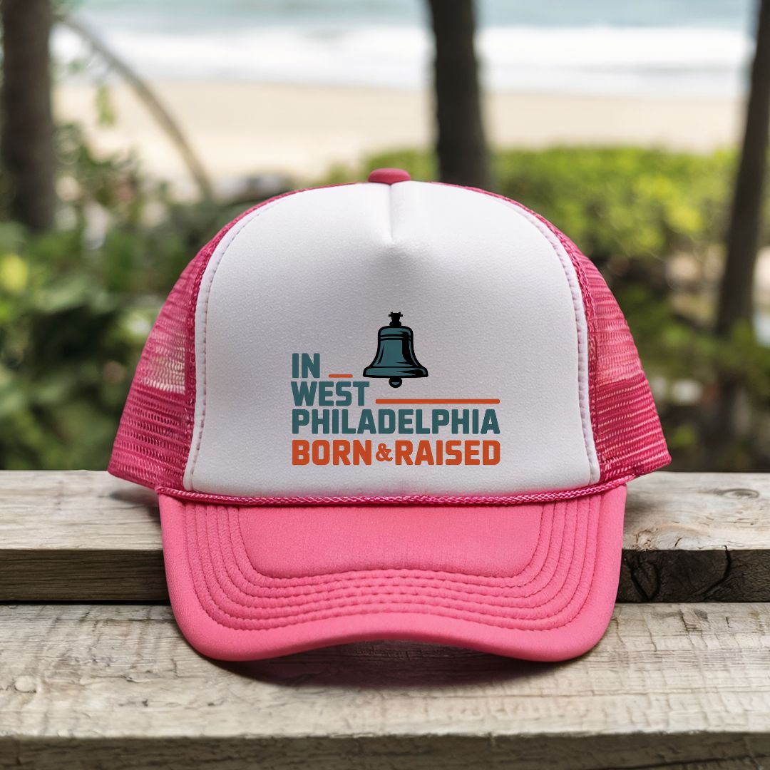 Printify Hats Pink / One size West Philadelphia - Trucker Hat