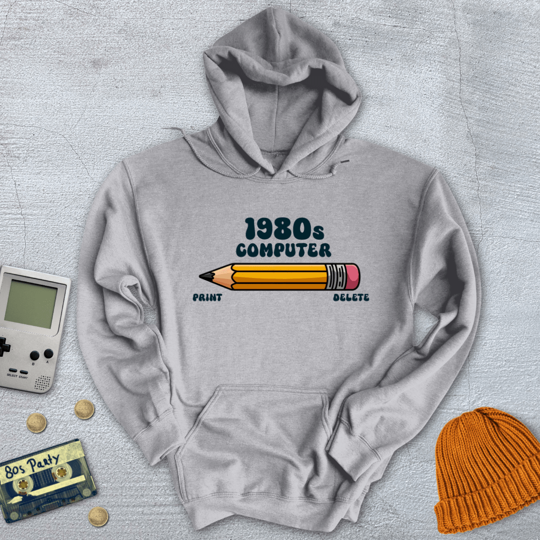 Printify Hoodie 1980s Computer - Hoodie