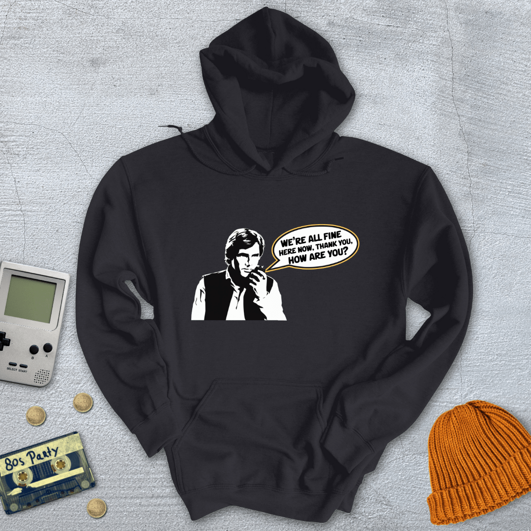 Printify Hoodie Black / S All Fine - Hoodie