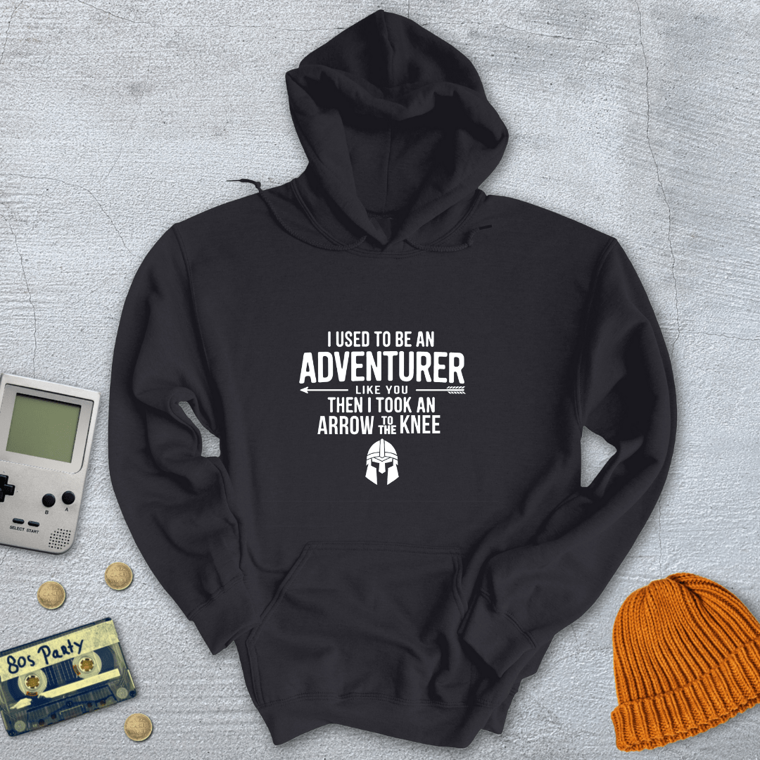 Printify Hoodie Black / S Arrow to the Knee - Hoodie