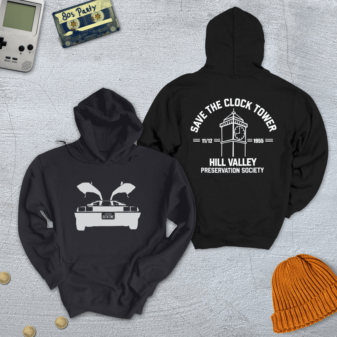 Printify Hoodie Black / S BTTF - Hoodie