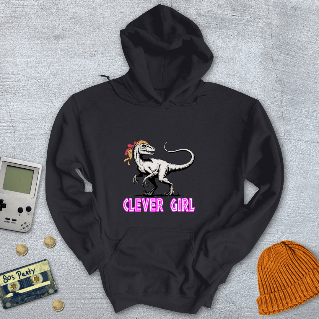 Printify Hoodie Black / S Clever Girl - Hoodie