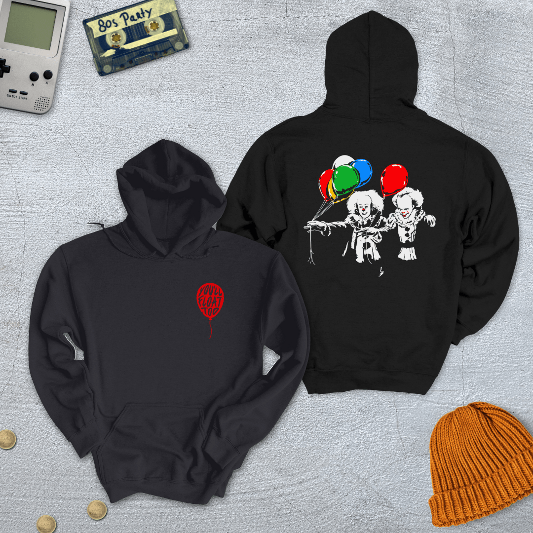 Printify Hoodie Black / S Clown Fiction - Hoodie